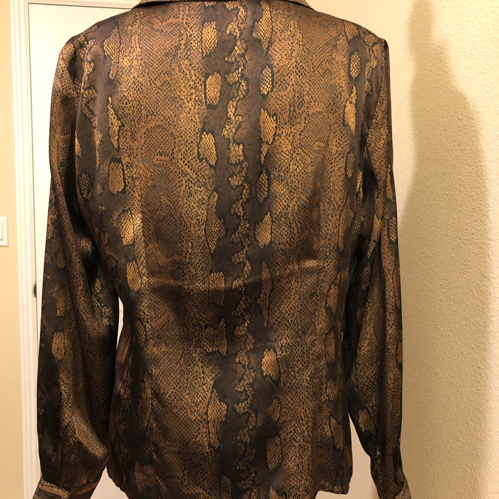 Snake print blouse